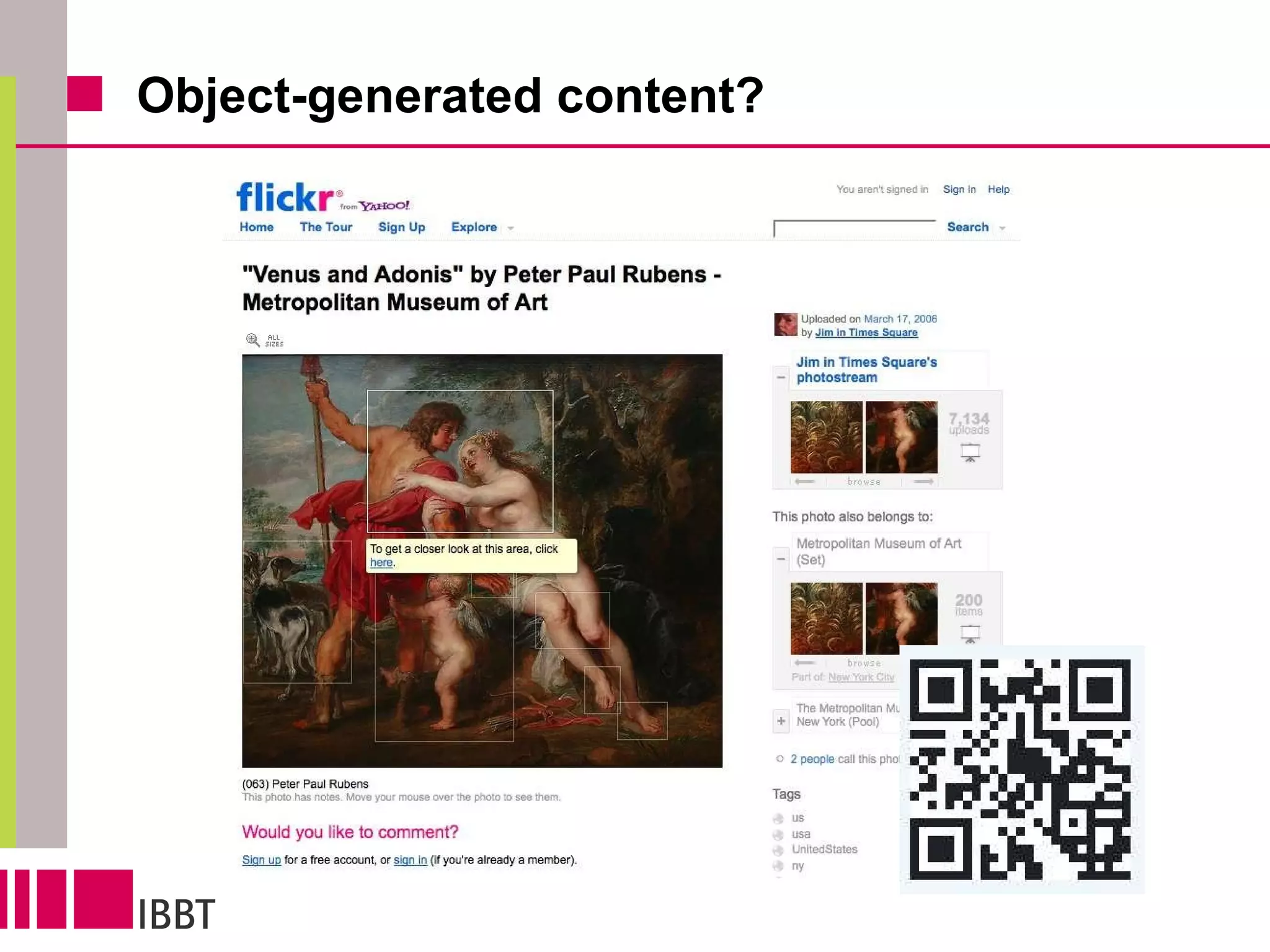 Object-generated content? 
