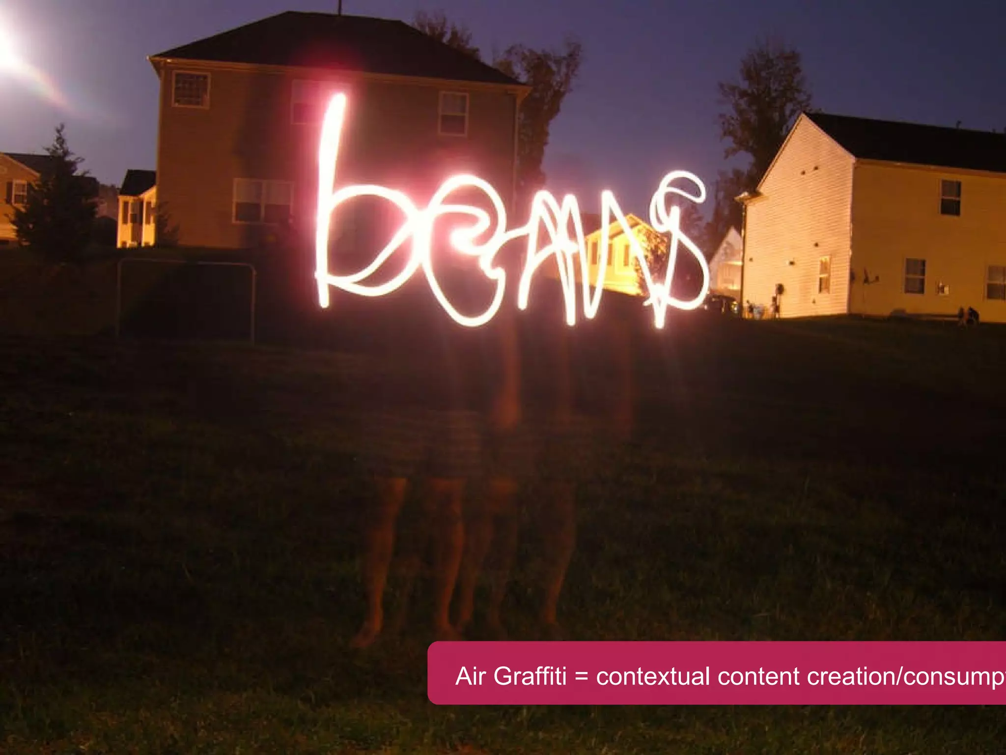 Air Graffiti = contextual content creation/consumption 