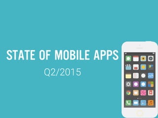 STATE OF MOBILE APPS
Q2/2015
 