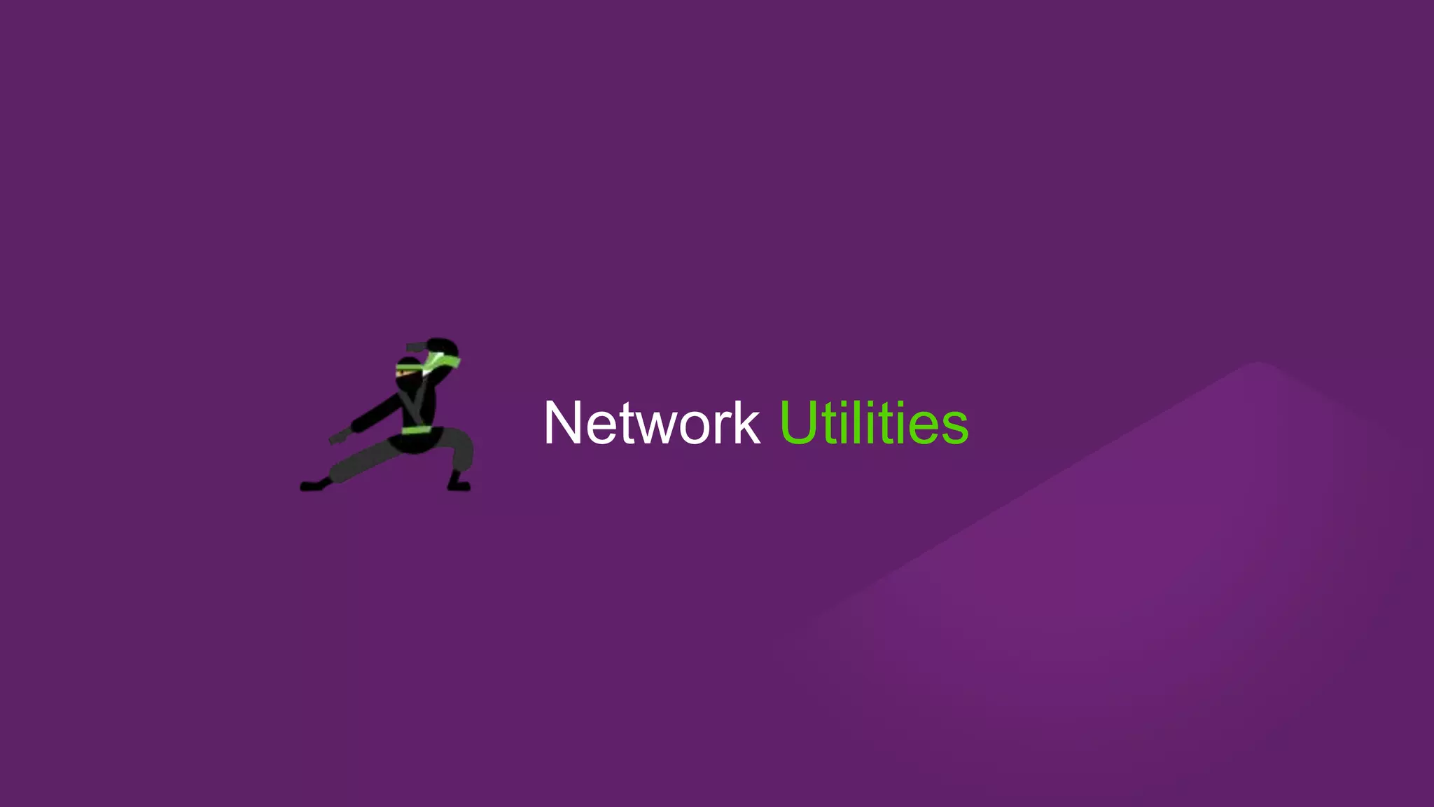 Network Utilities
 