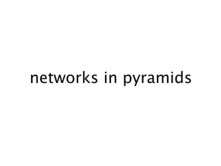 networks in pyramids
 