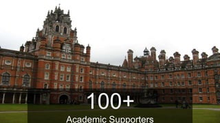 100+
Academic Supporters
 