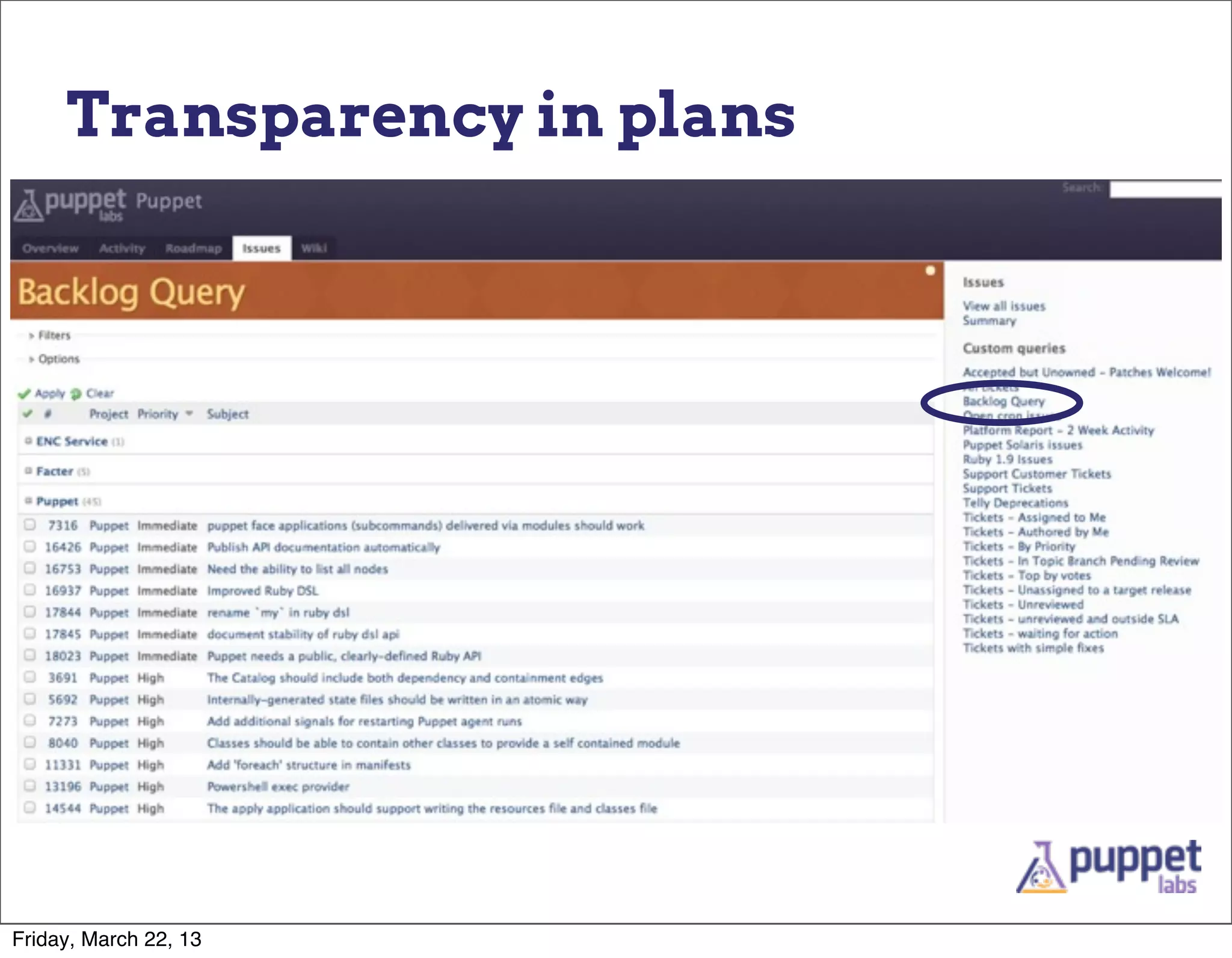 Transparency in plans




Friday, March 22, 13
 