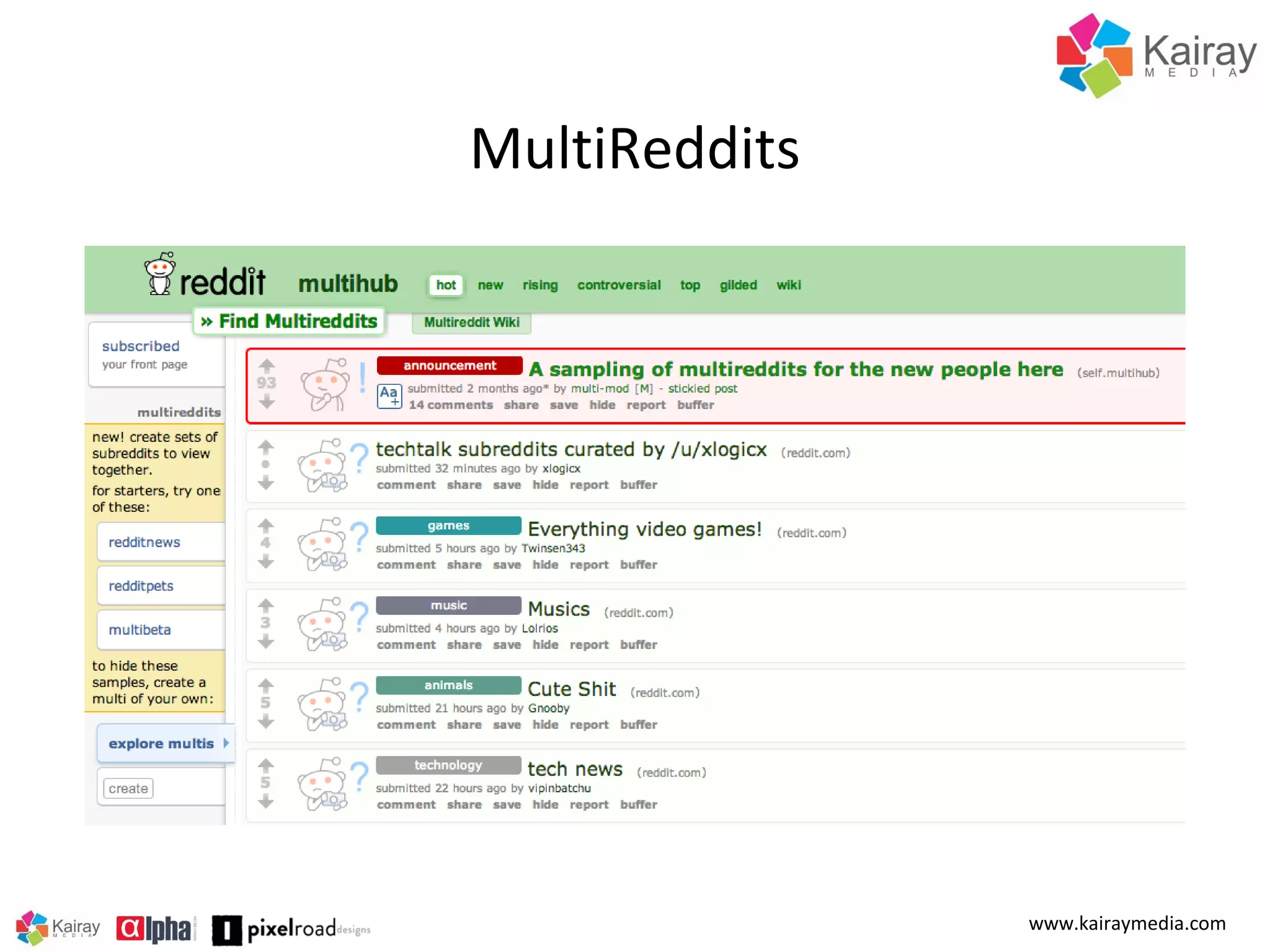 MultiReddits

www.kairaymedia.com

 