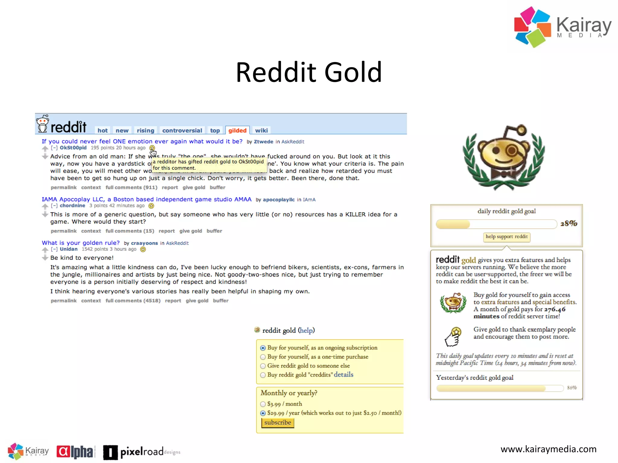 Reddit Gold

www.kairaymedia.com

 