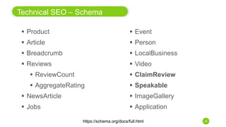 Technical SEO – Rich Answers
28
 