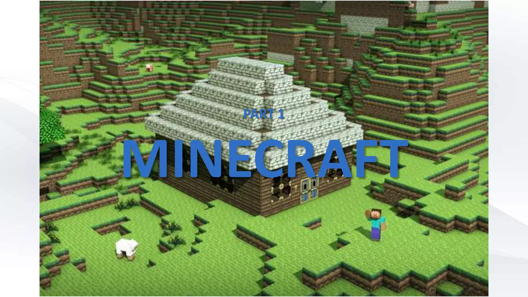 PART 1
MINECRAFT
 