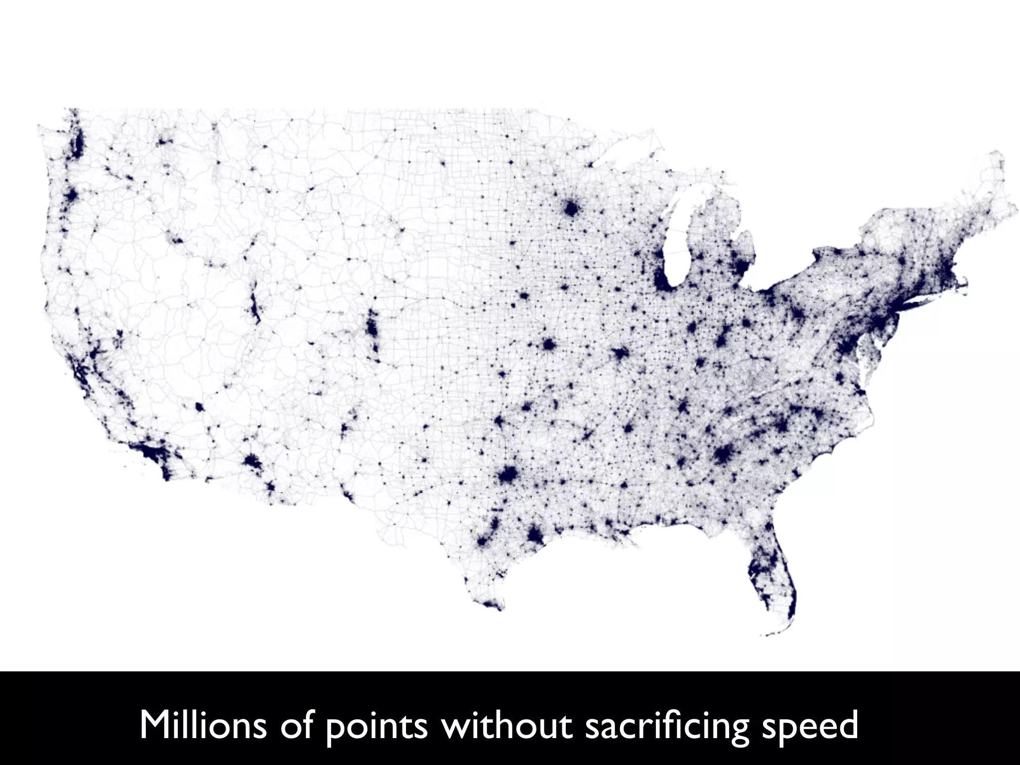 Millions of points without sacriﬁcing speed
 