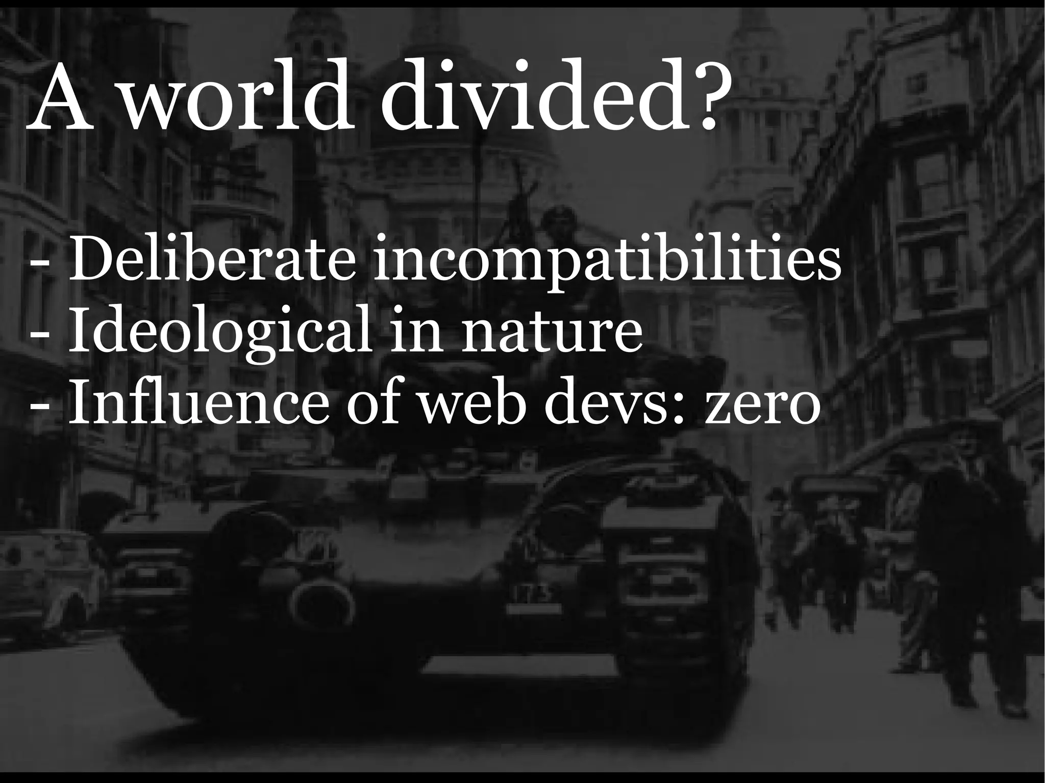 The Ajax Experience: State Of The Browsers