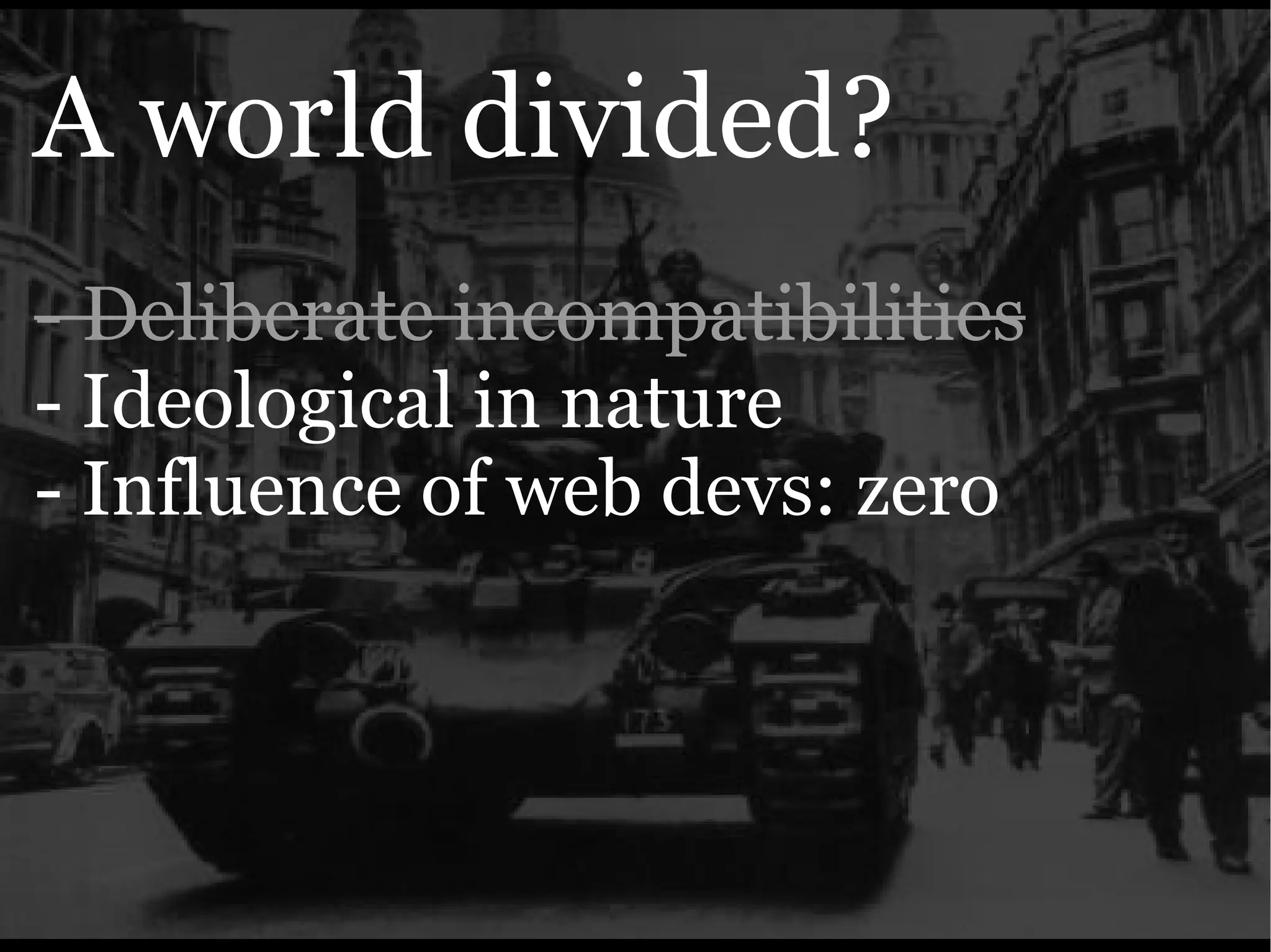 The Ajax Experience: State Of The Browsers