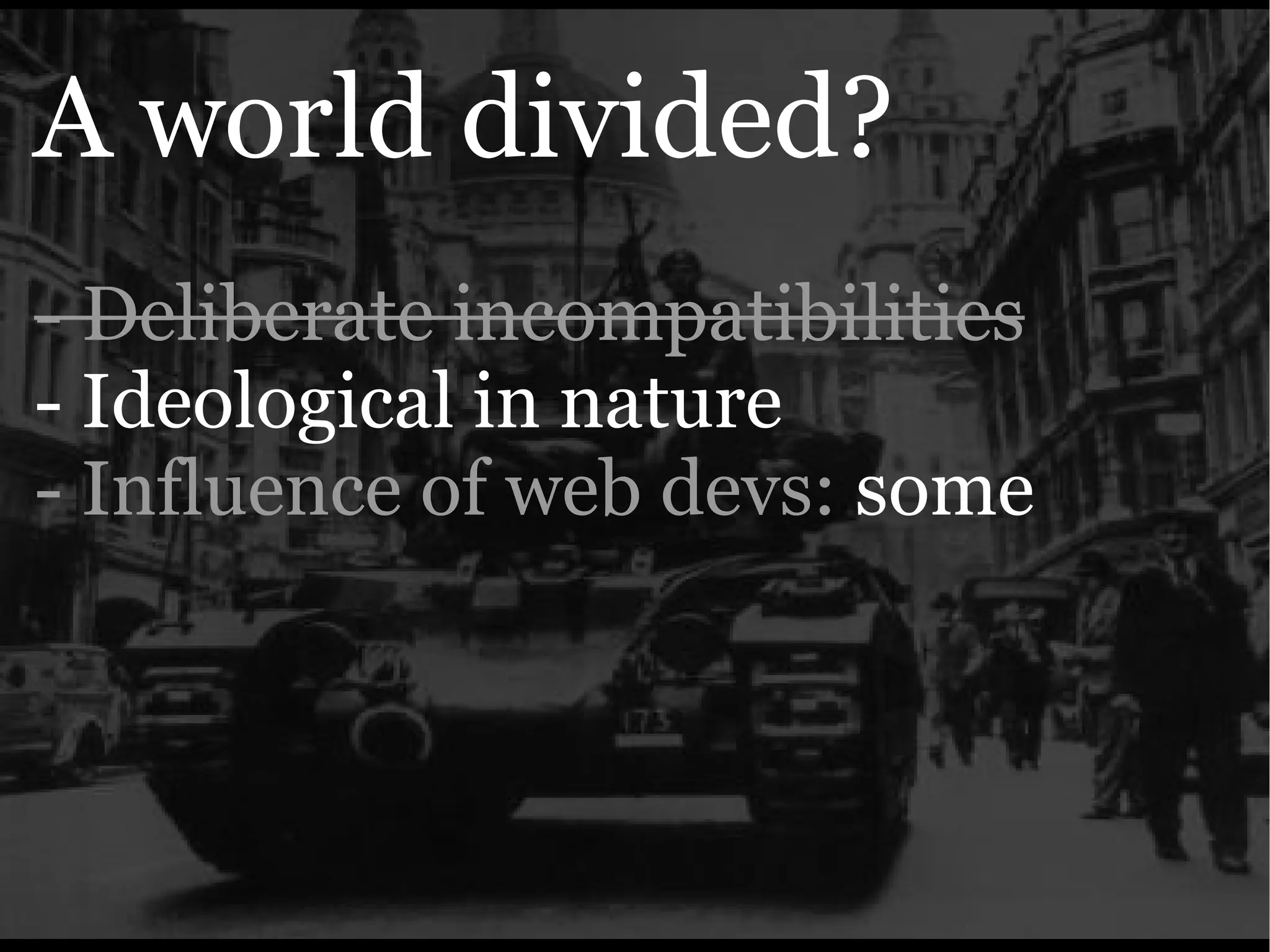 The Ajax Experience: State Of The Browsers