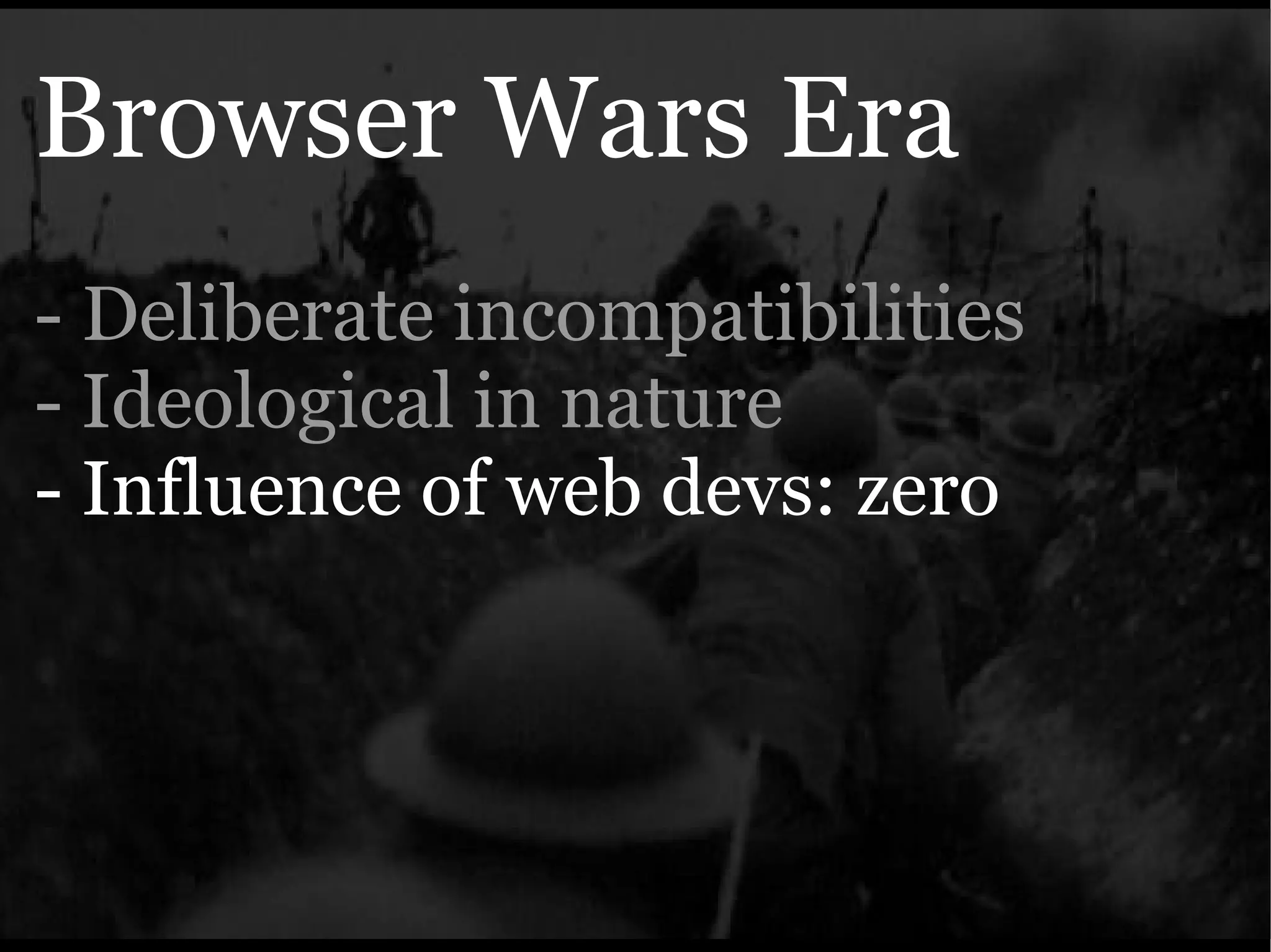 The Ajax Experience: State Of The Browsers