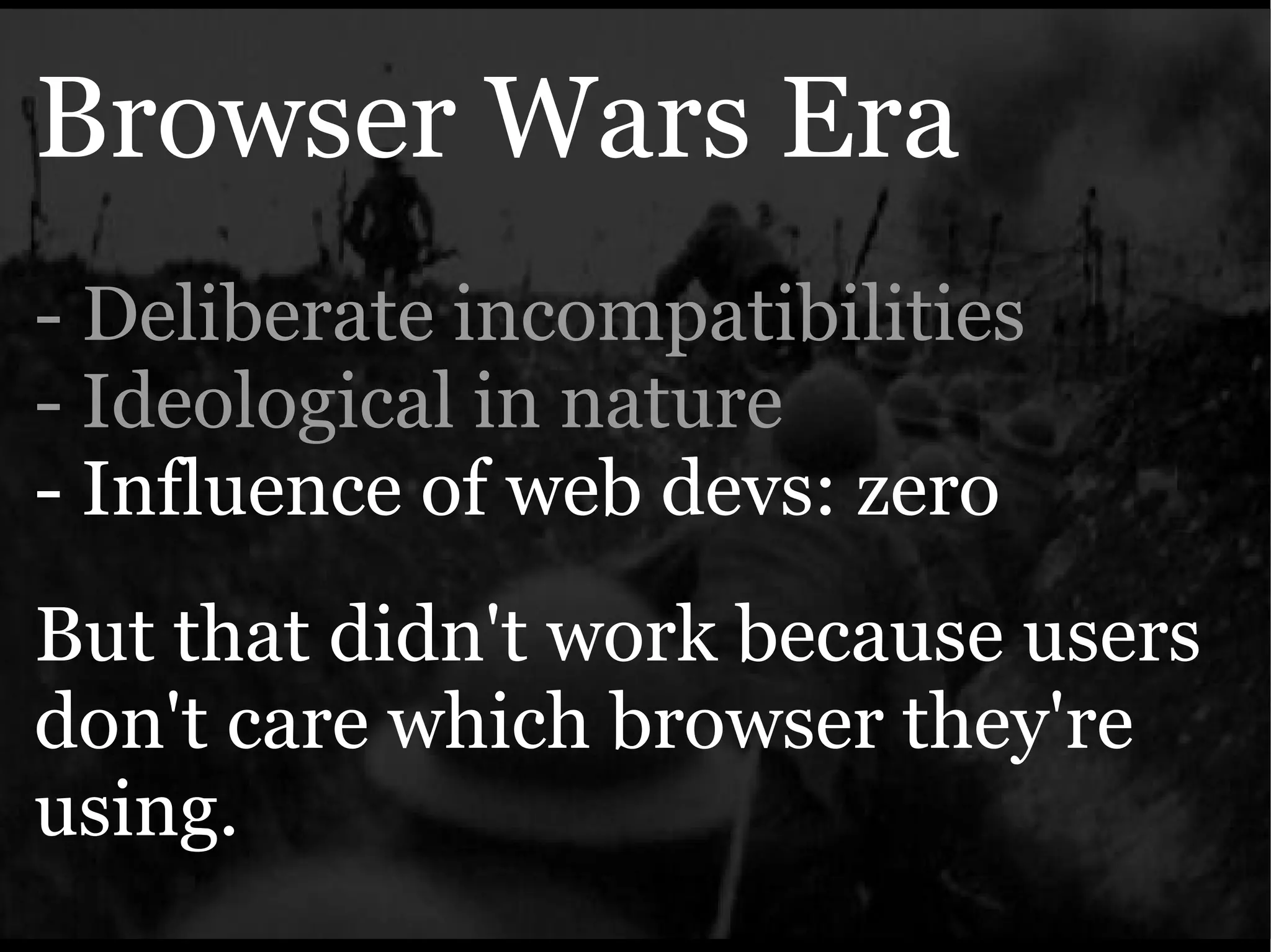 The Ajax Experience: State Of The Browsers