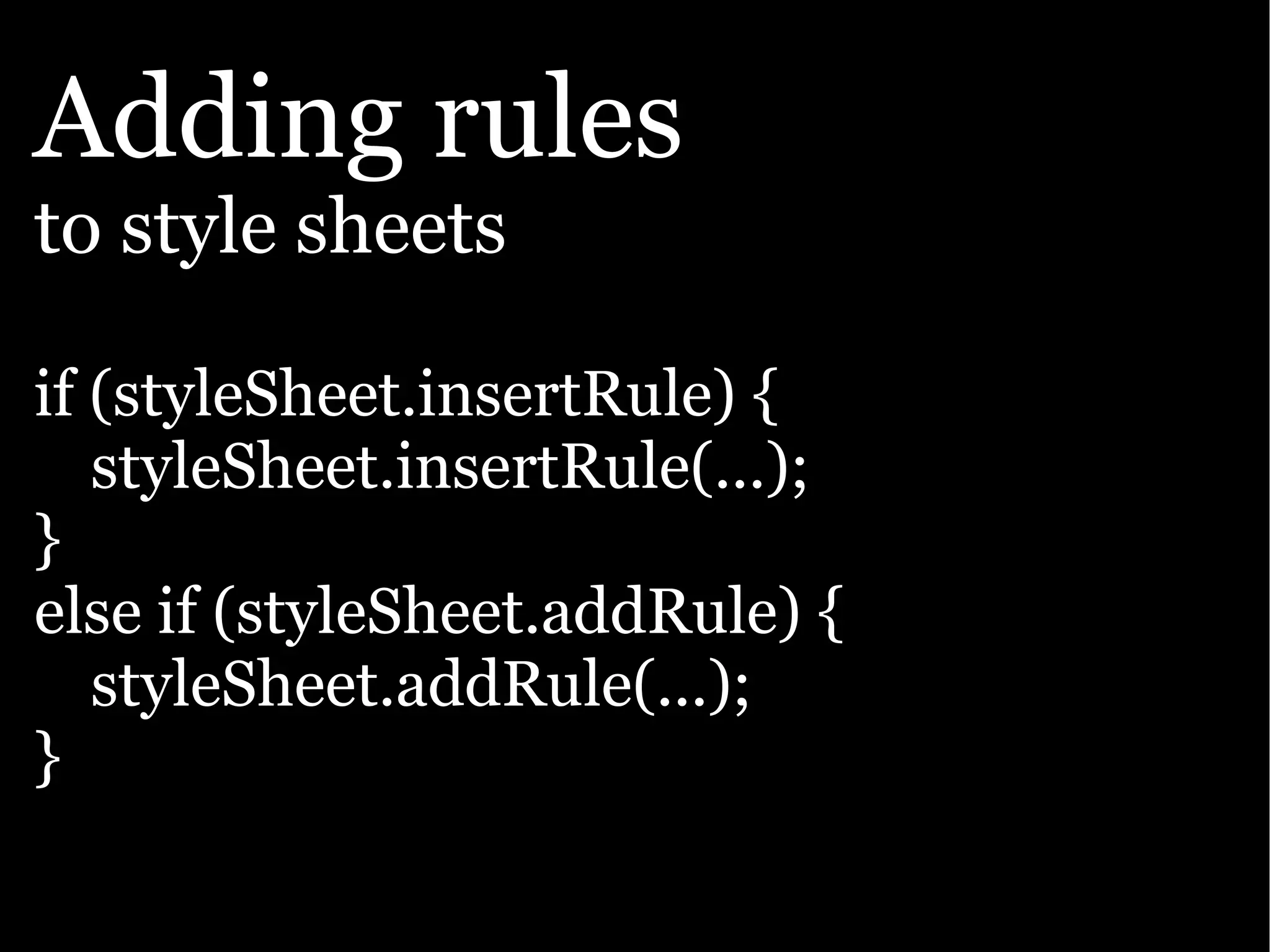 The Ajax Experience: State Of The Browsers