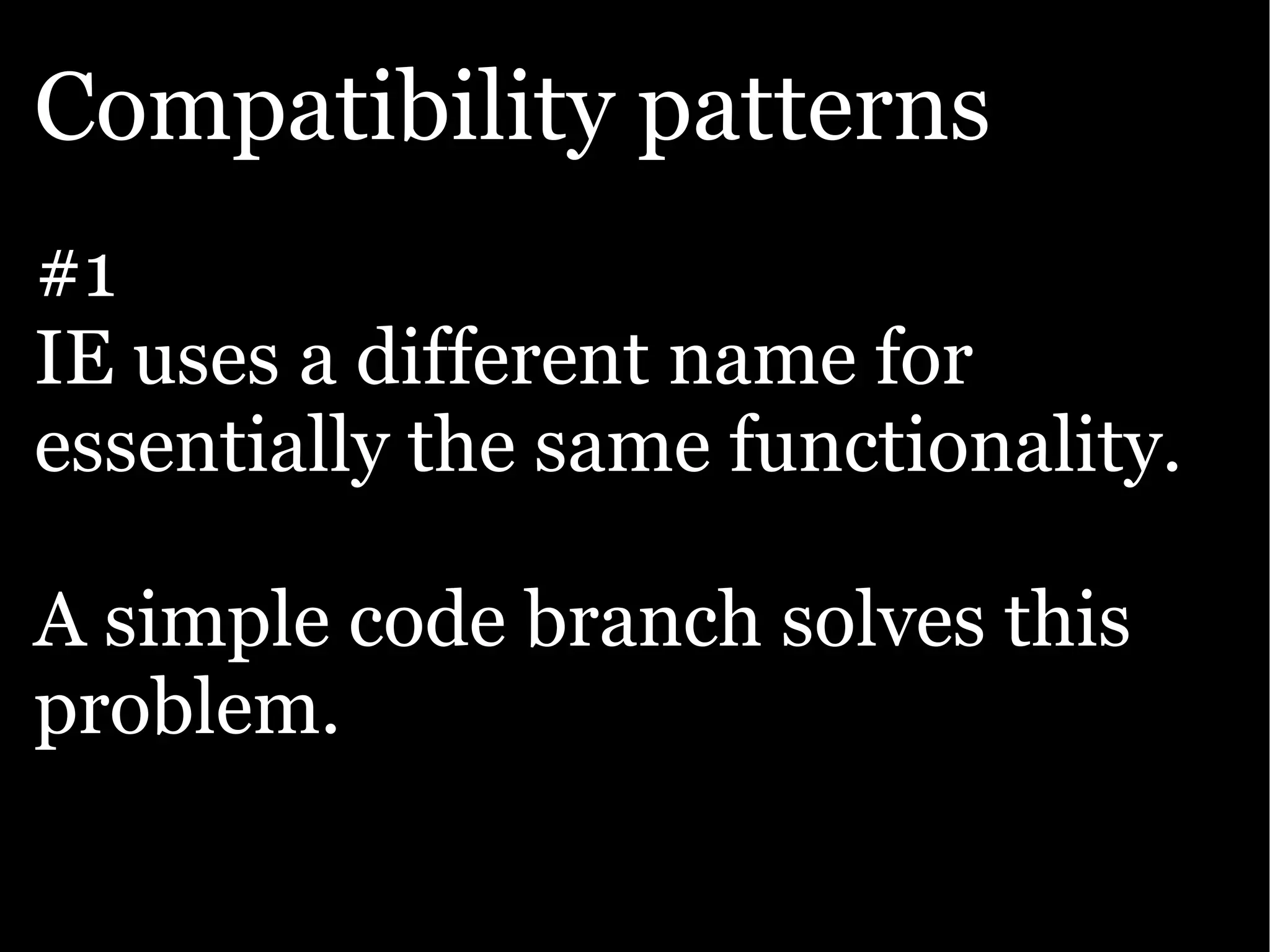 The Ajax Experience: State Of The Browsers