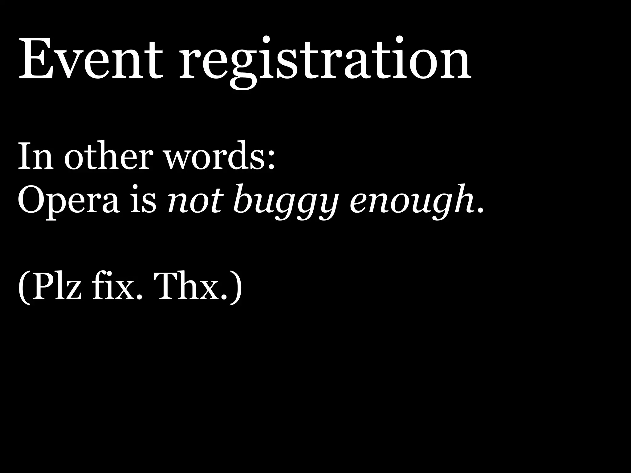 The Ajax Experience: State Of The Browsers
