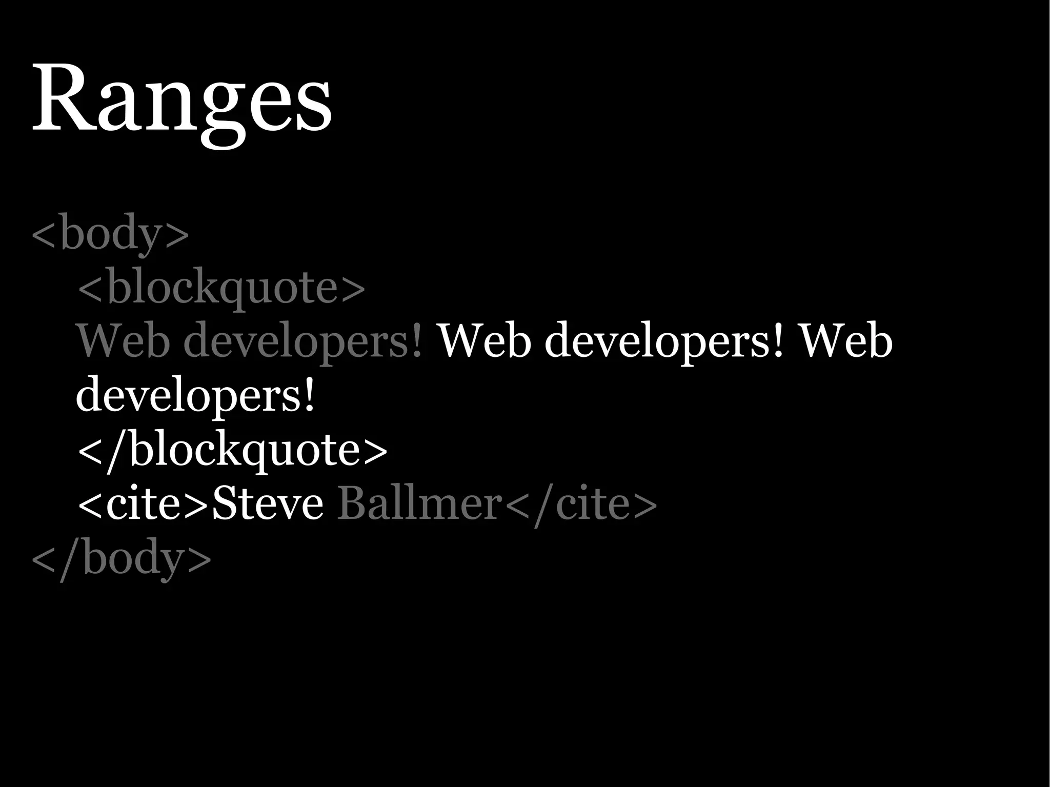 The Ajax Experience: State Of The Browsers