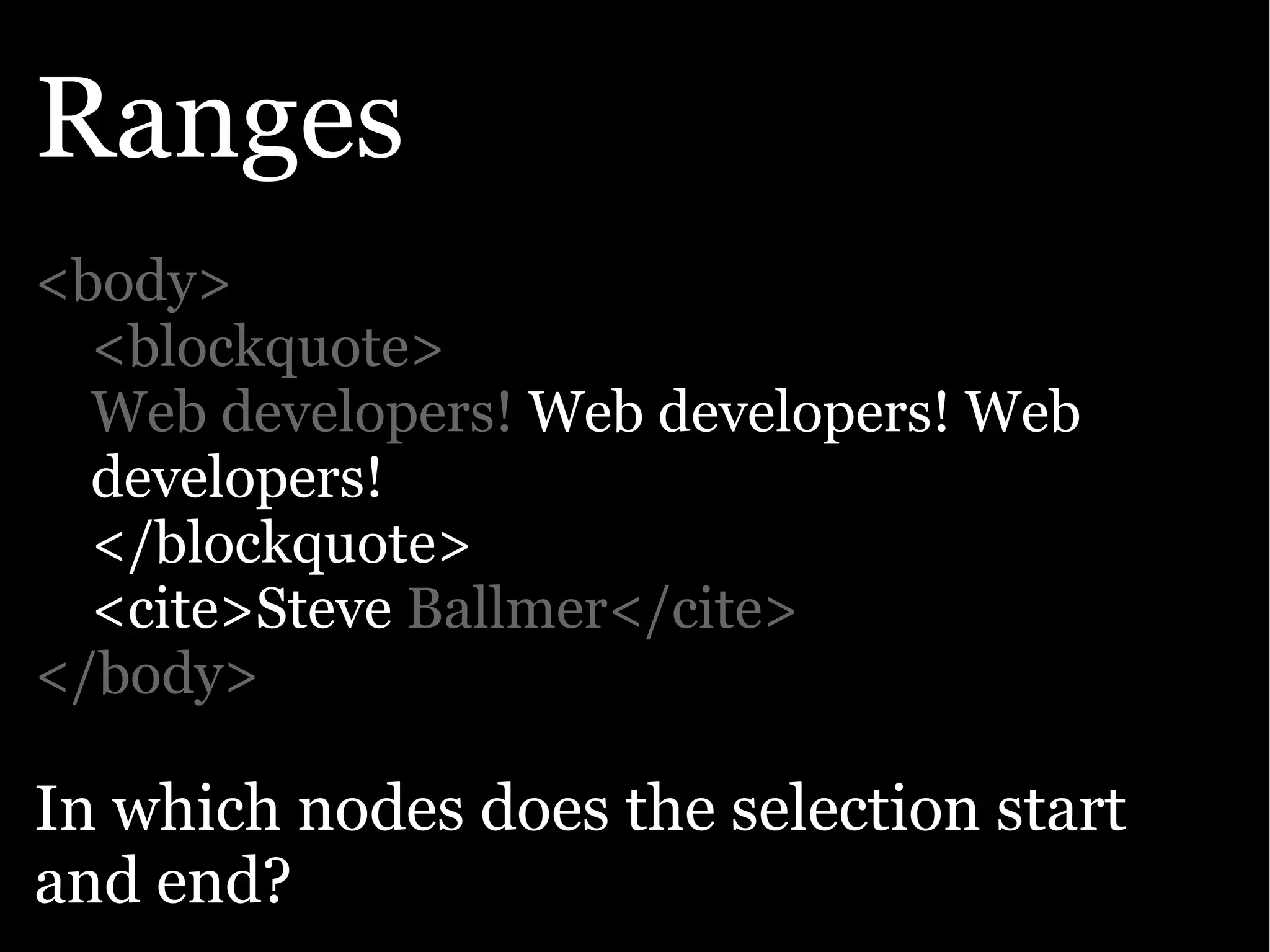 The Ajax Experience: State Of The Browsers
