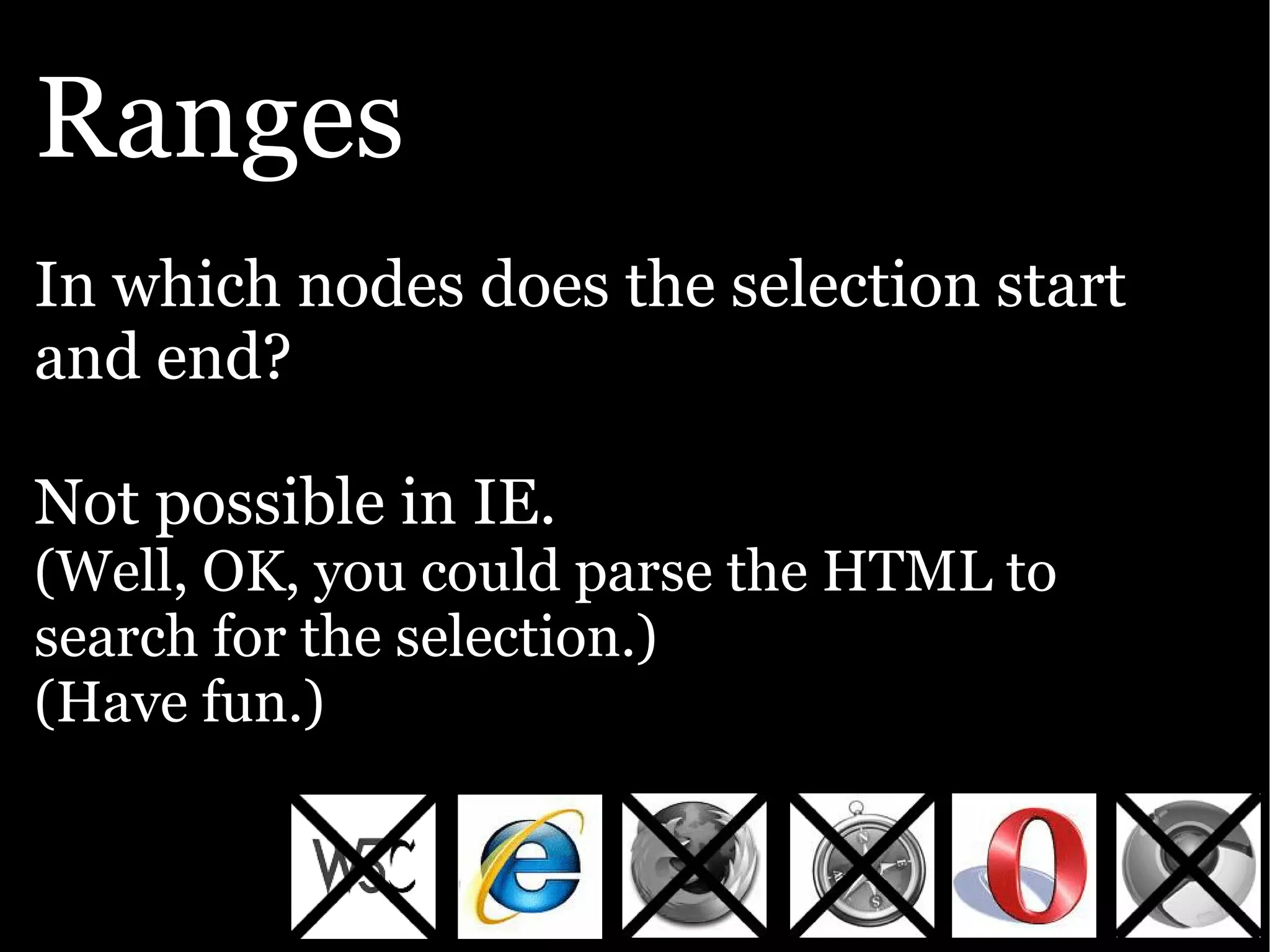 The Ajax Experience: State Of The Browsers