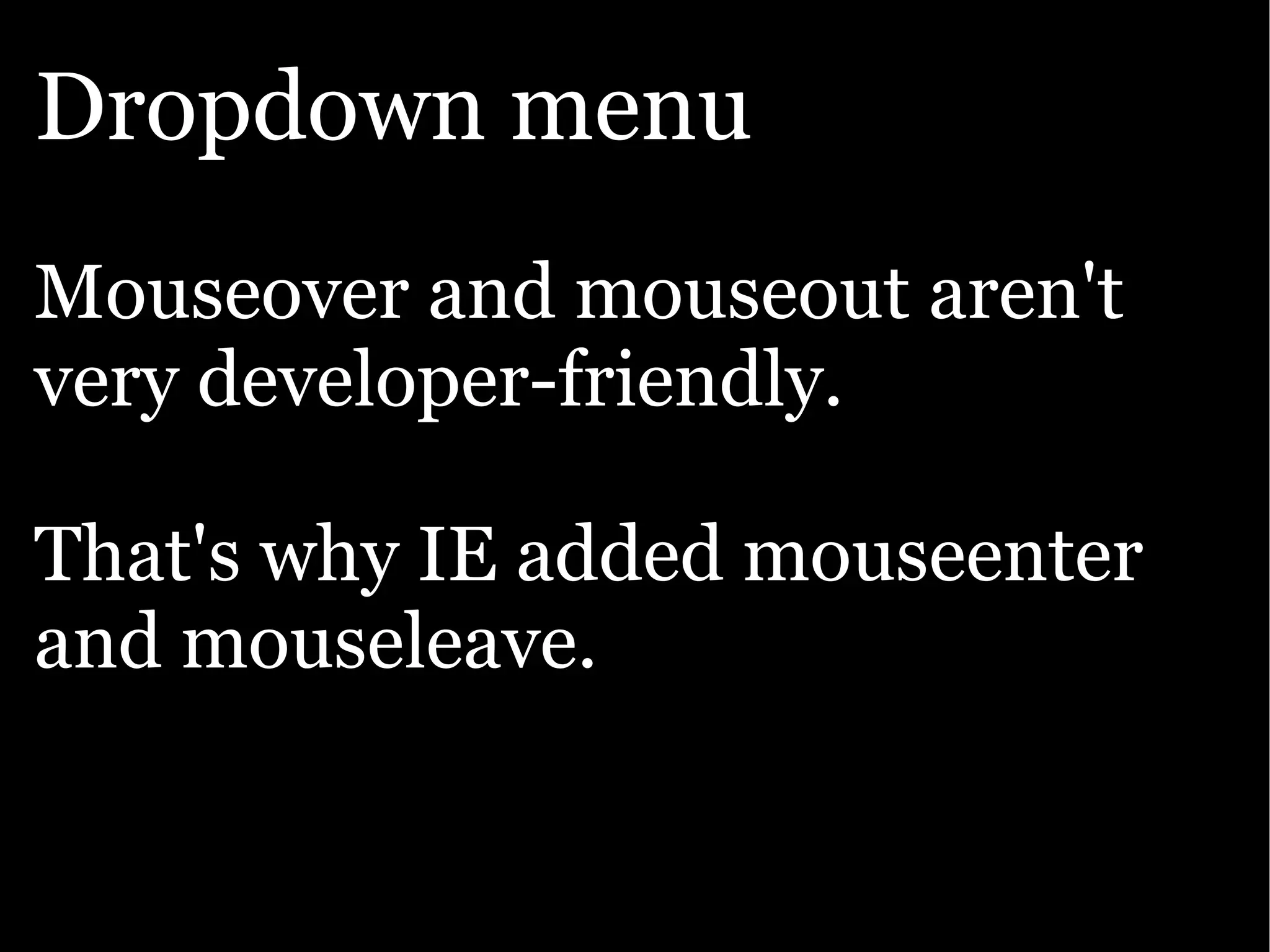 The Ajax Experience: State Of The Browsers