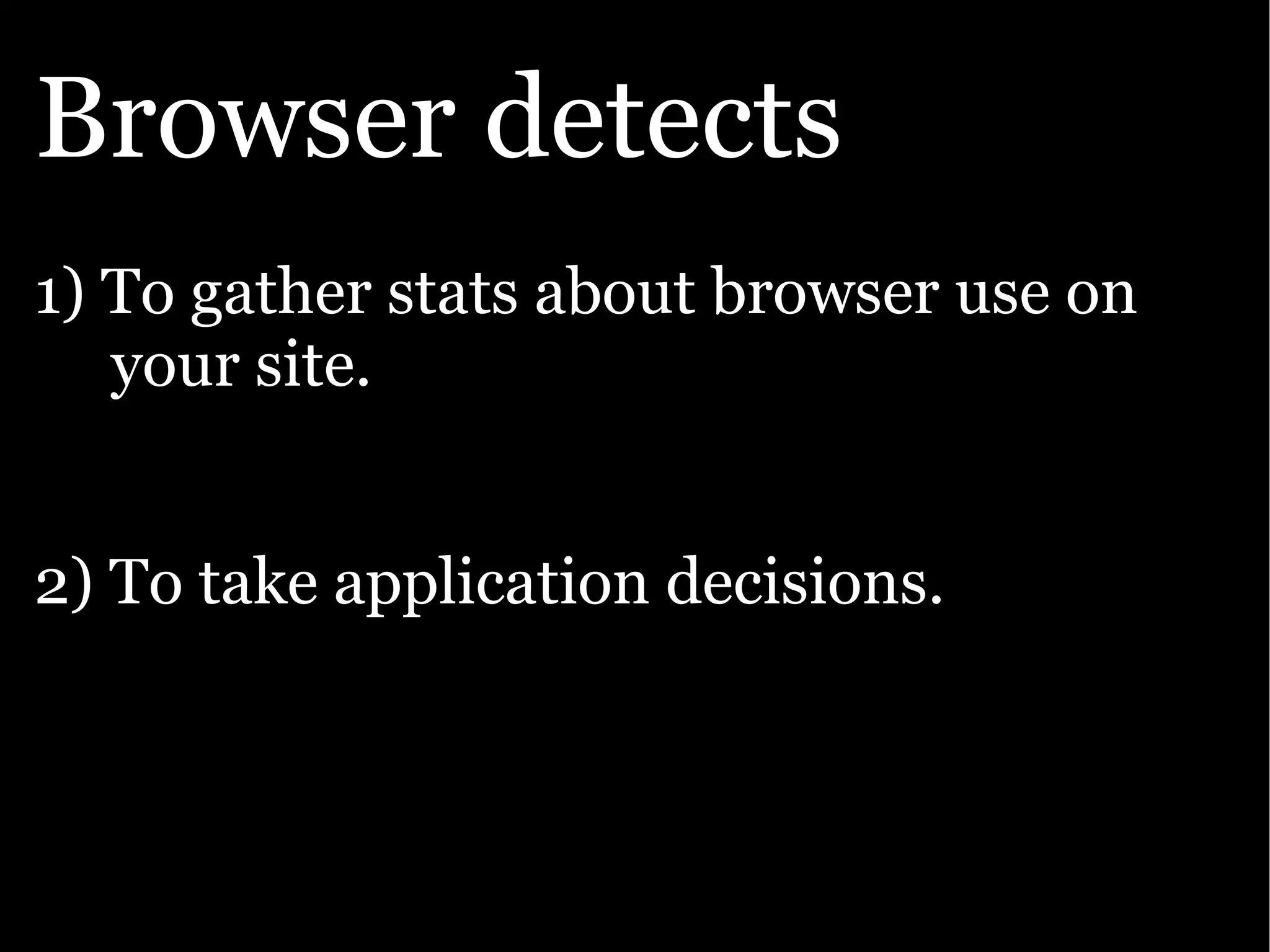 The Ajax Experience: State Of The Browsers