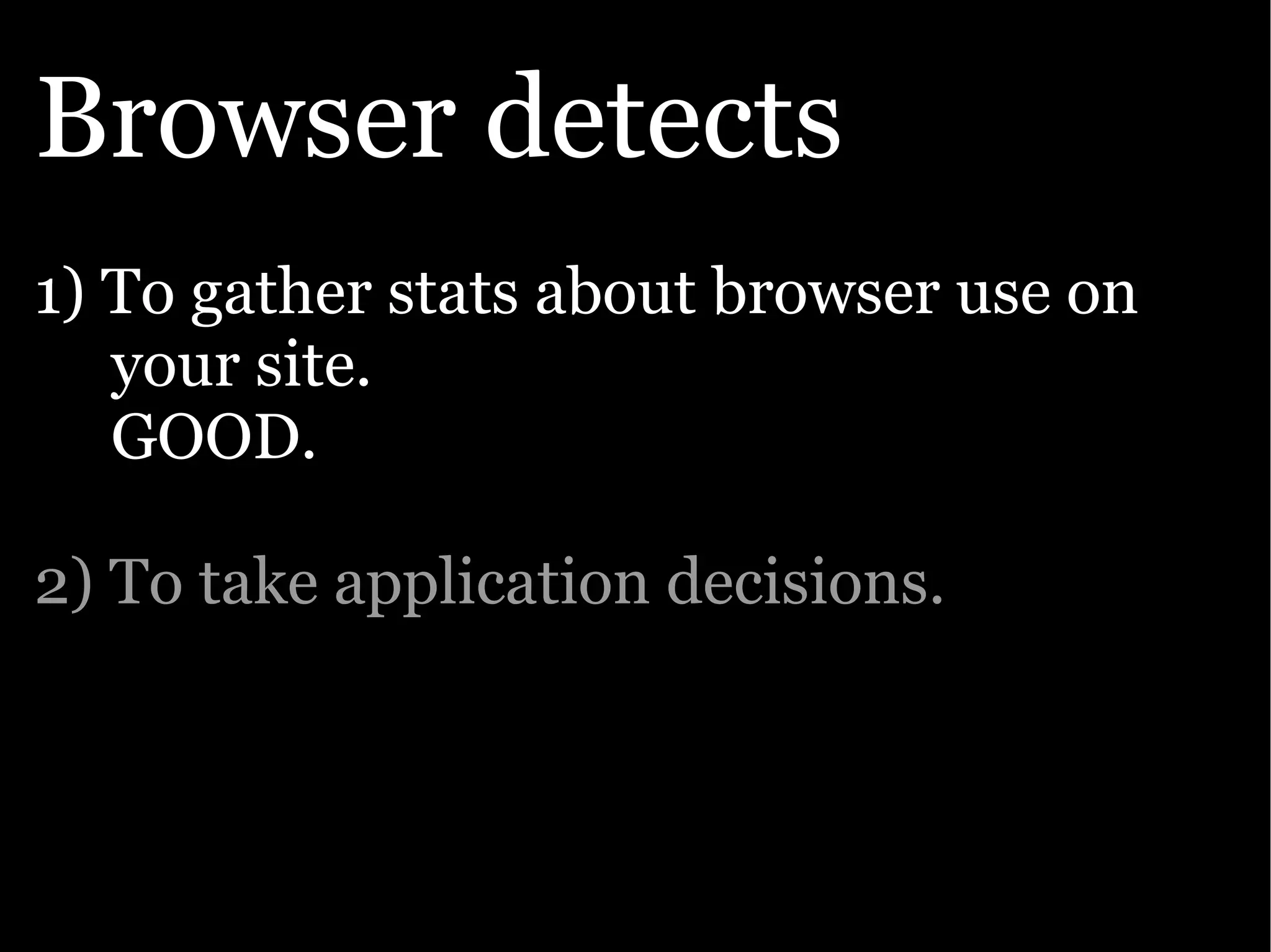 The Ajax Experience: State Of The Browsers