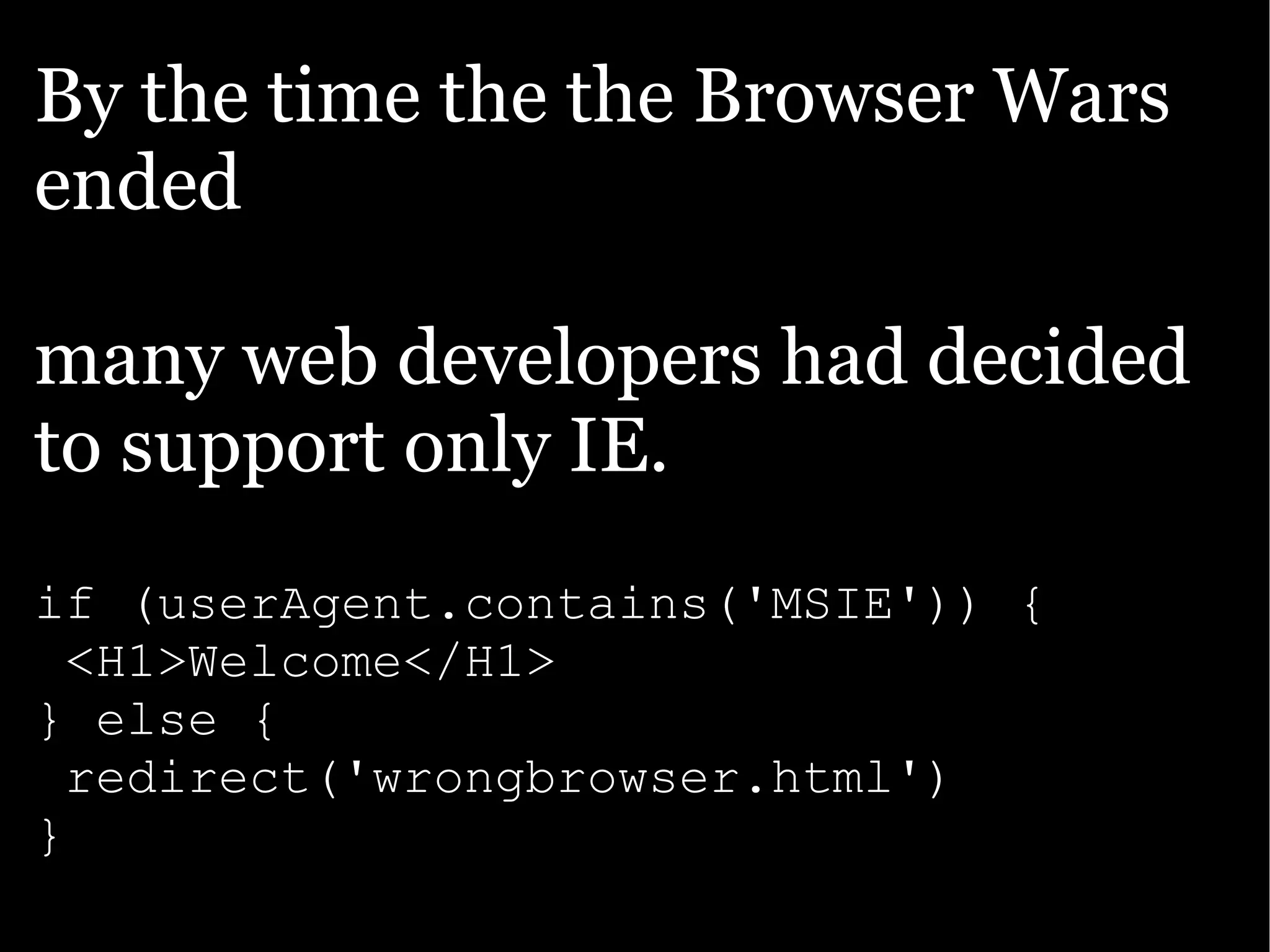 The Ajax Experience: State Of The Browsers