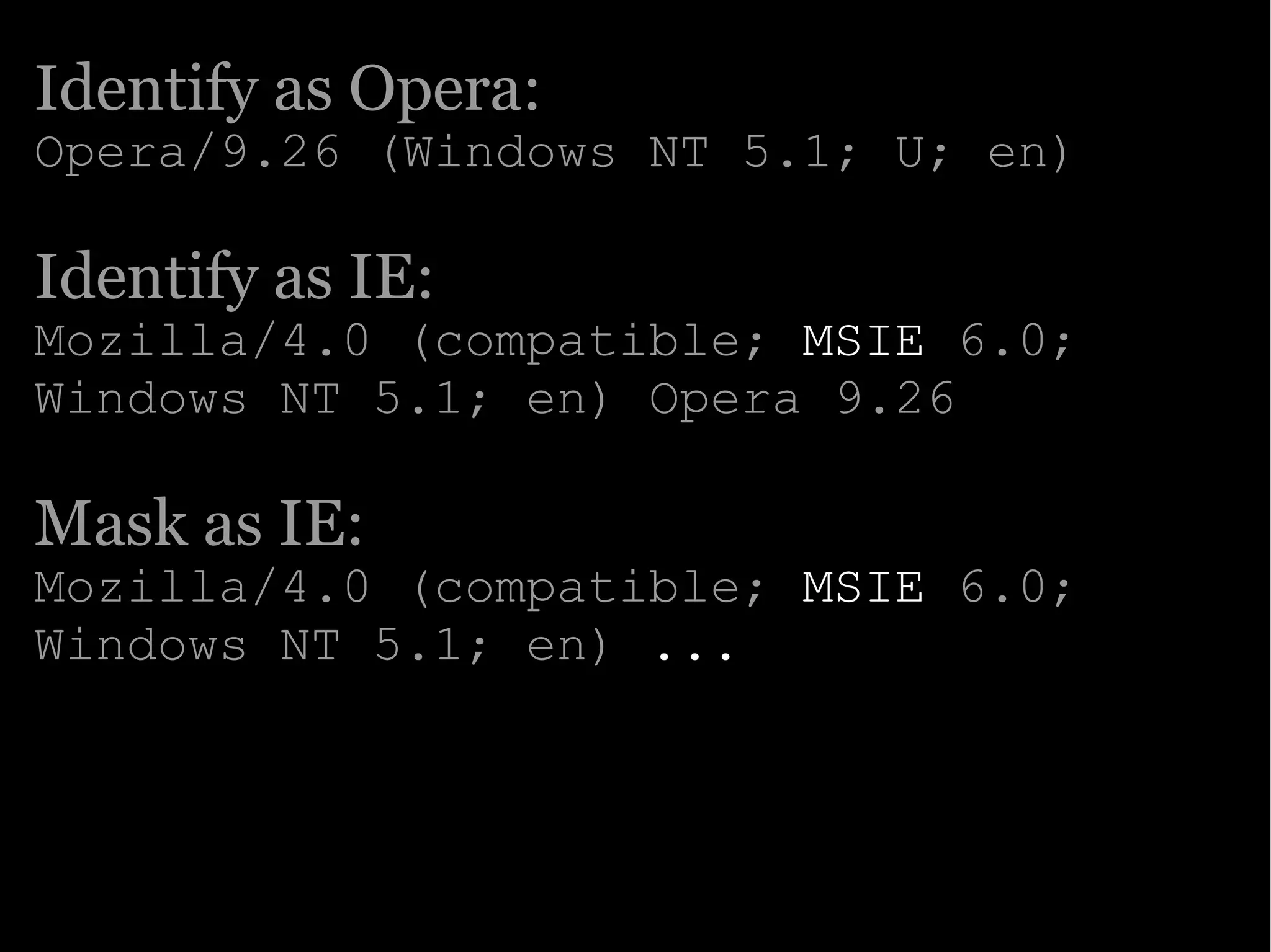 The Ajax Experience: State Of The Browsers