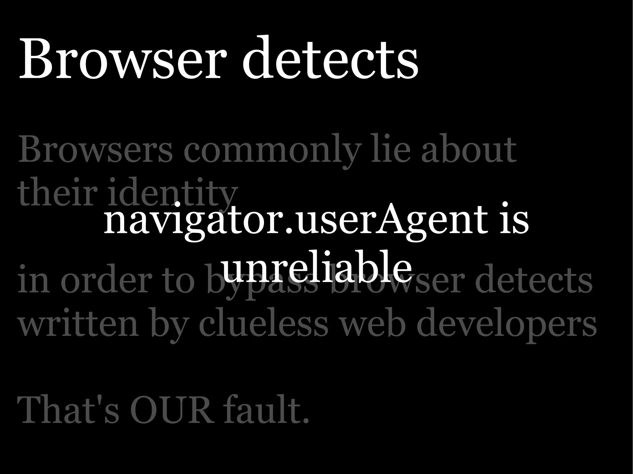 The Ajax Experience: State Of The Browsers