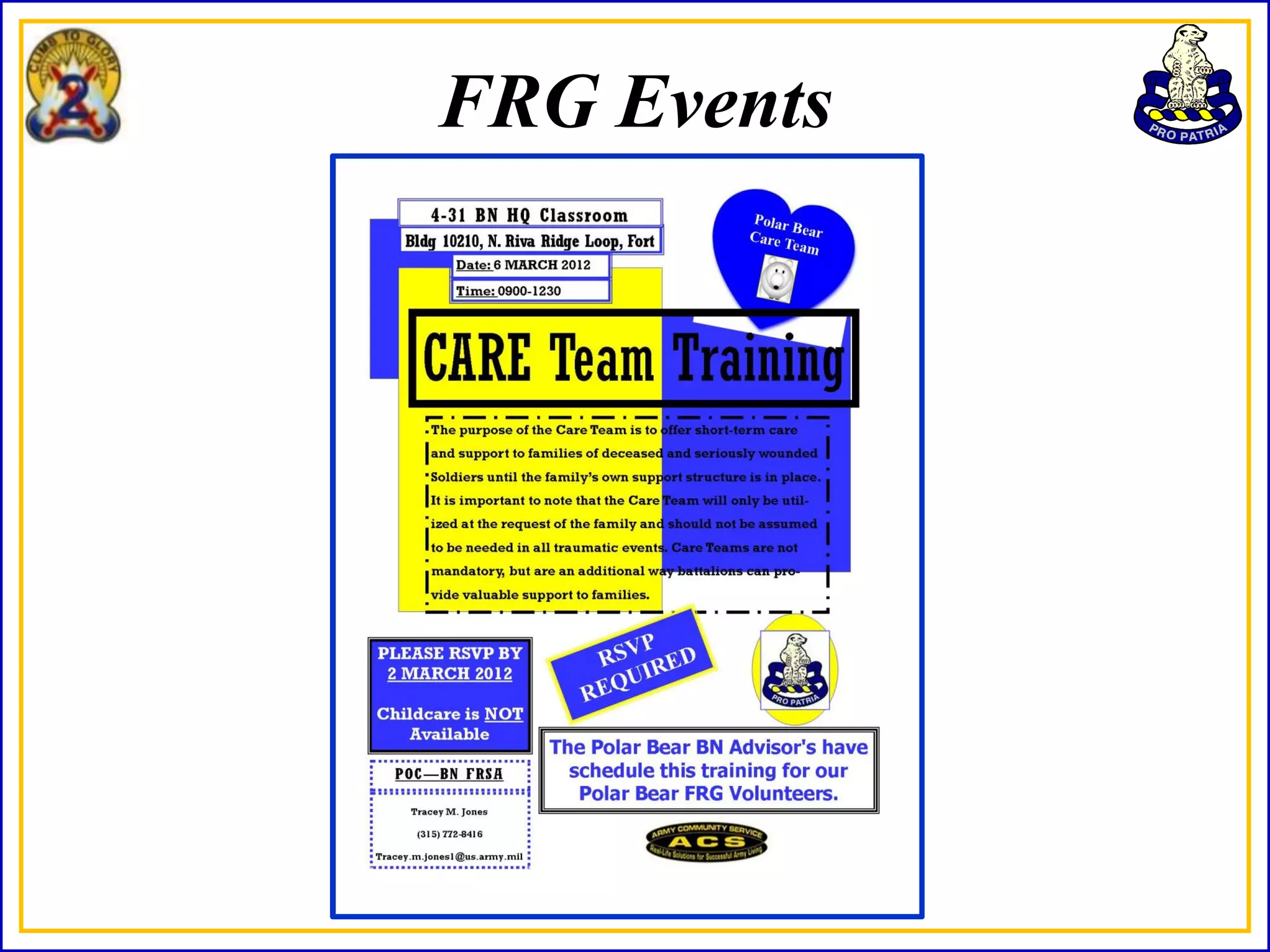 FRG Events
 