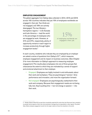 22 Copyright © 2017 Gallup, Inc. All rights reserved.
State of the Global Workplace | 01  |  Untapped Human Capital: The N...