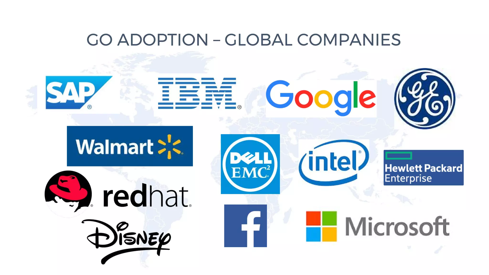 GO ADOPTION – GLOBAL COMPANIES
 