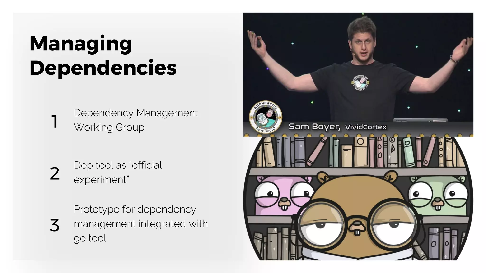 Managing
Dependencies
3
1
2
 