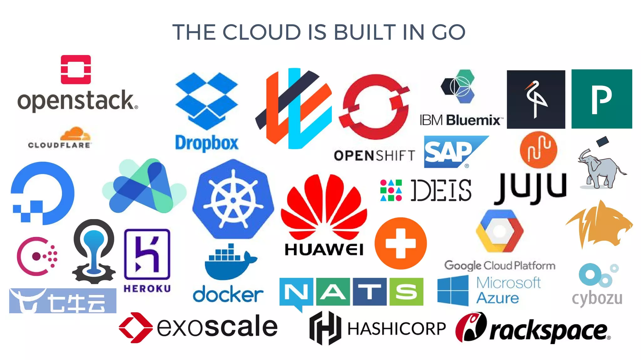 THE CLOUD IS BUILT IN GO
 