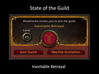 State of the Guild
Inevitable Betrayal
 
