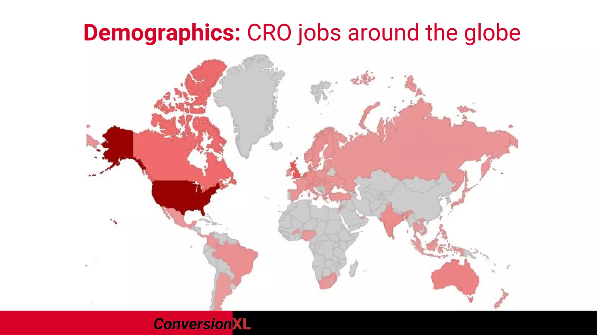 Demographics: CRO jobs around the globe
 