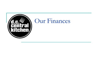 Our Finances
 