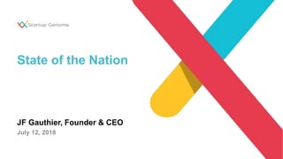 State of the Nation
JF Gauthier, Founder & CEO
July 12, 2018
 