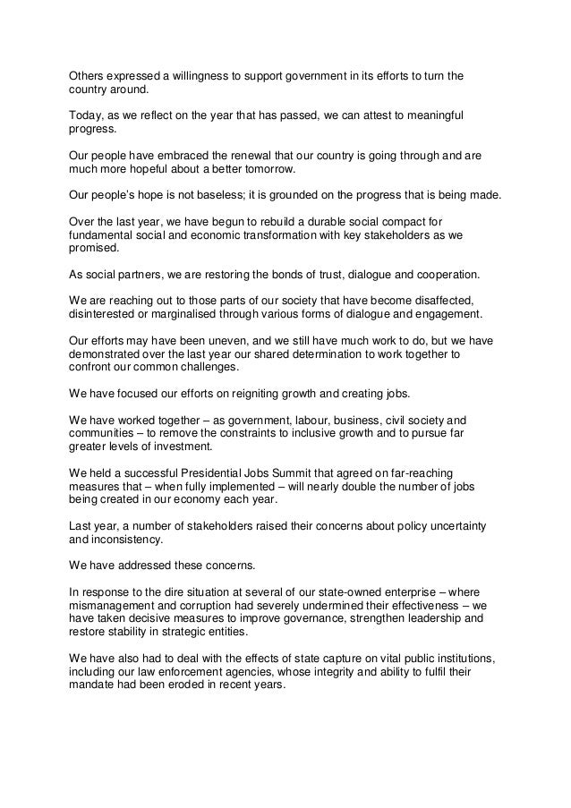 State of the Nation Address 2019