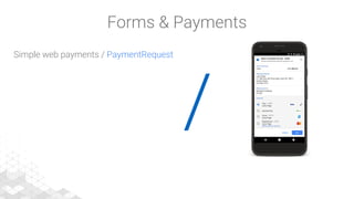 /
Simple web payments / PaymentRequest
Forms & Payments
 