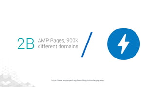 /2B AMP Pages, 900k
different domains
https://www.ampproject.org/latest/blog/turbocharging-amp/
 