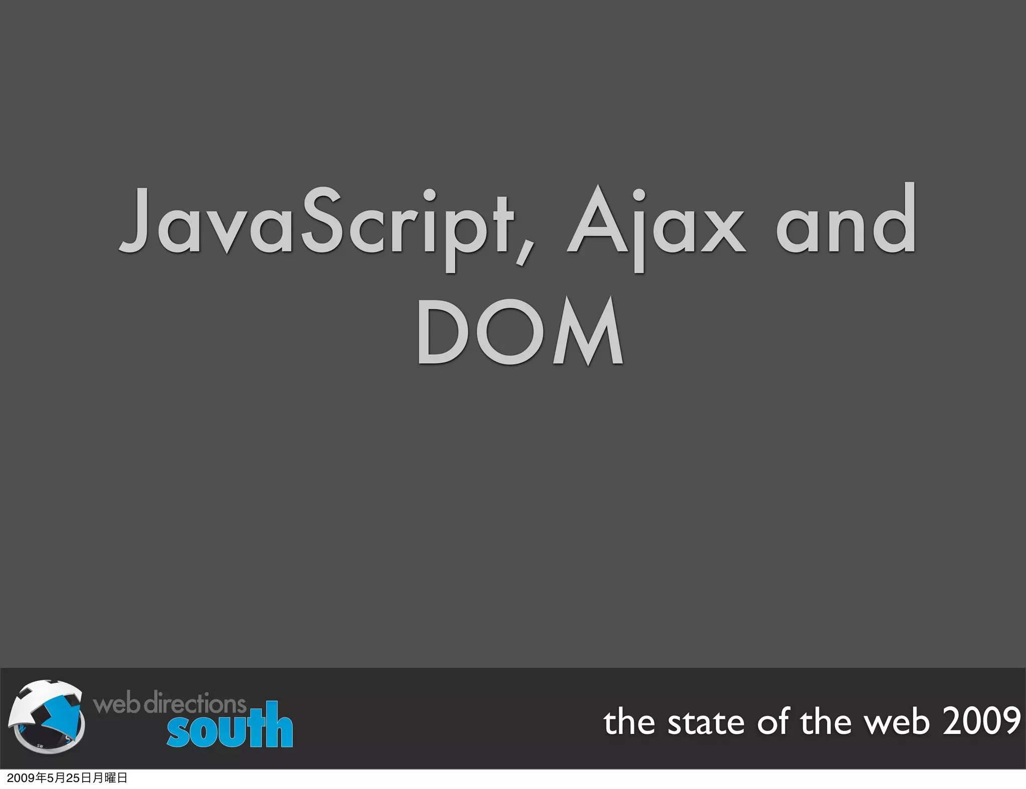 WDE09 State of The Web Japanese version