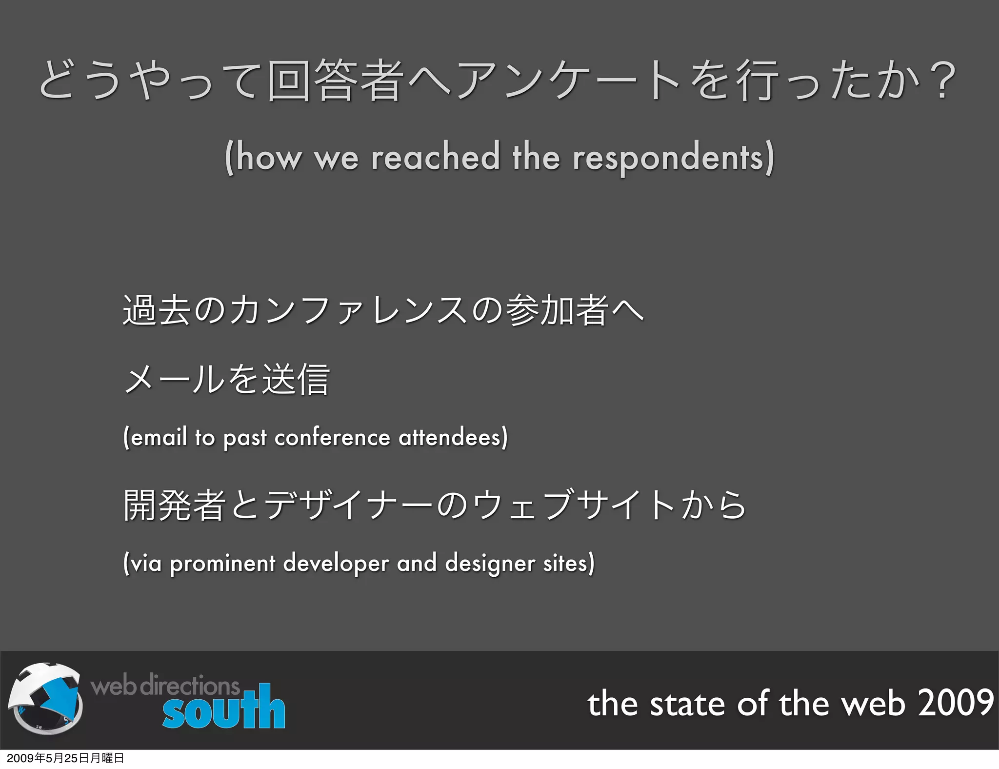 WDE09 State of The Web Japanese version