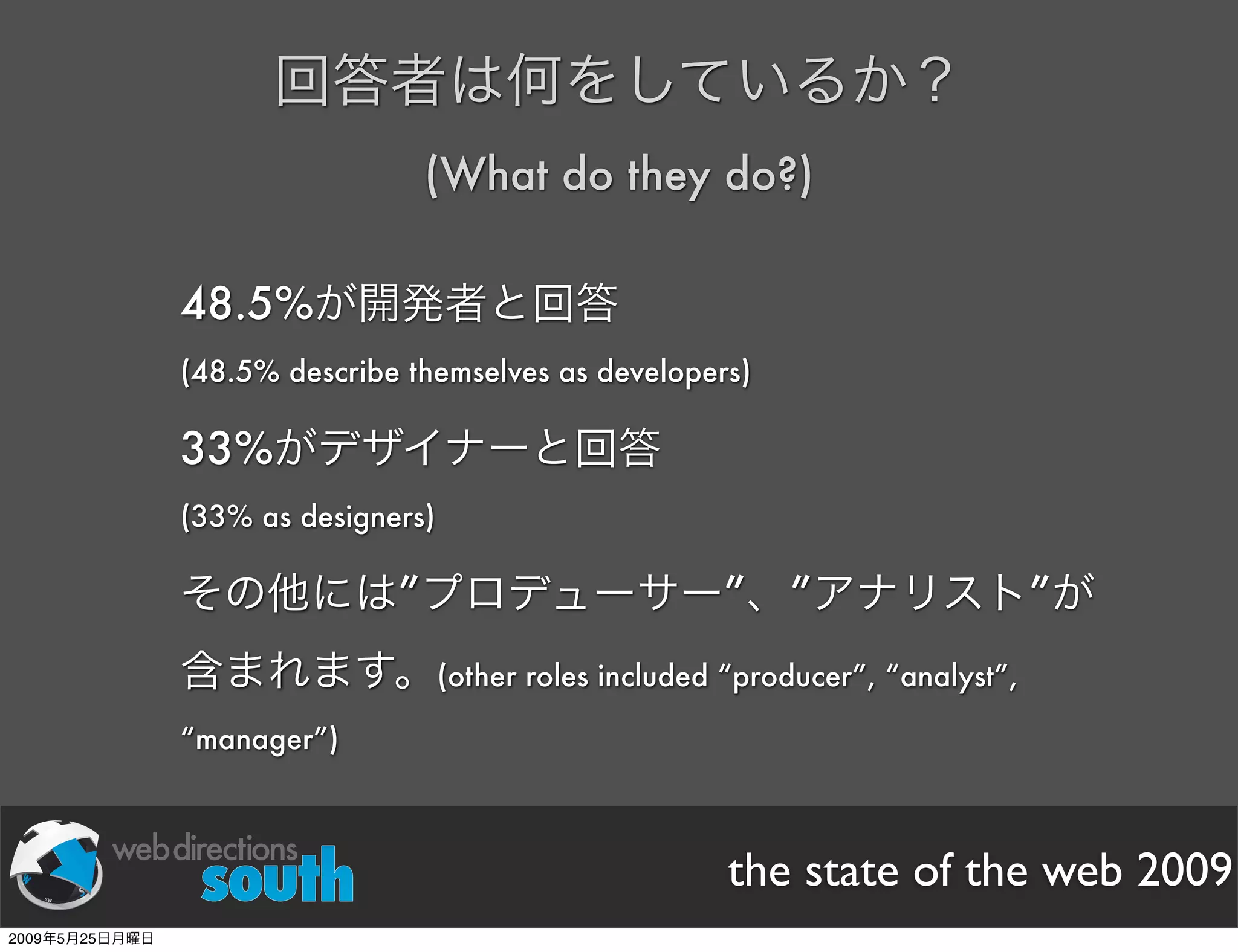 WDE09 State of The Web Japanese version