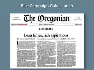 University Relations72Rise Campaign Gala Launch