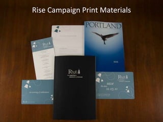 University Relations78Rise Campaign Print Materials