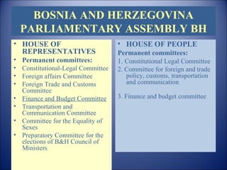BOSN I A  AND  HER Z EGOVINA PARL I AMENTAR Y ASSEMBLY  BH ,[object Object],[object Object],[object Object],[object Object],[object Object],[object Object],[object Object],[object Object],[object Object],[object Object],[object Object],[object Object],[object Object],[object Object]