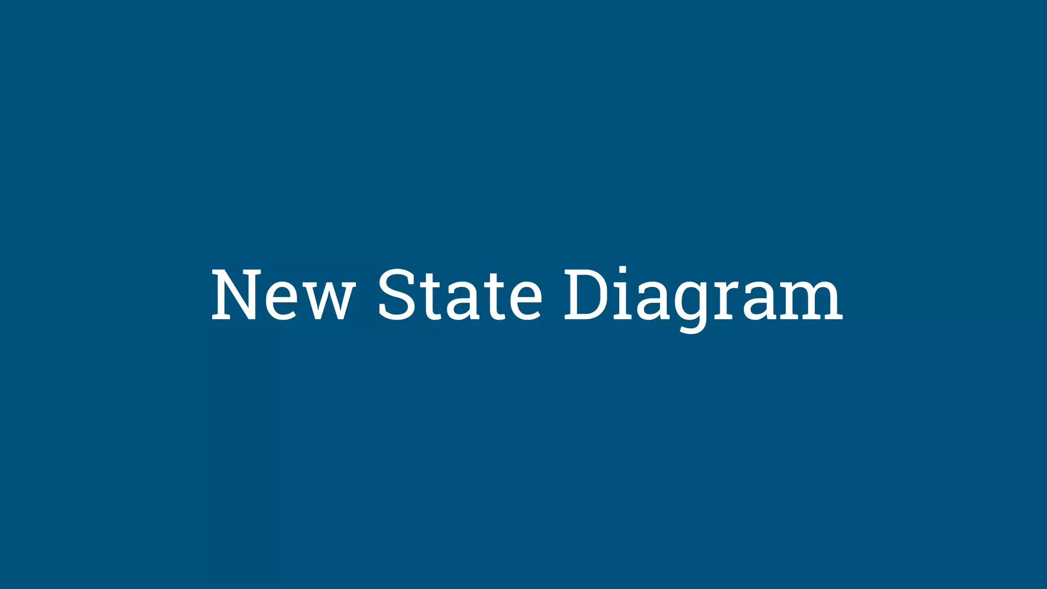 New State Diagram
 
