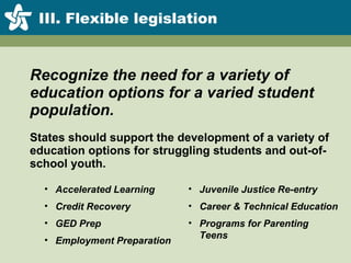 State Policies To Expand Education Options Oct 2008