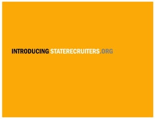 introducing staterecruiters.org
 